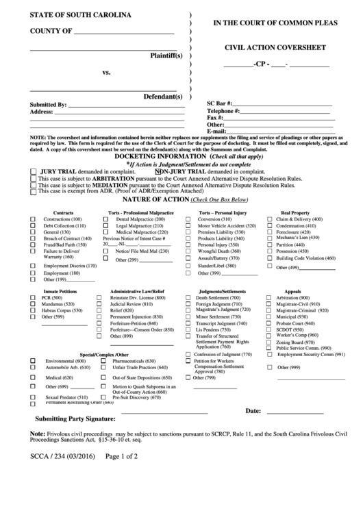 227 Sc Court Forms And Templates Free To Download In PDF