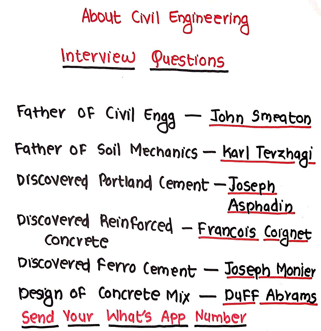 Civil Engineer Interview Questions Detailed Study Engineering Notes