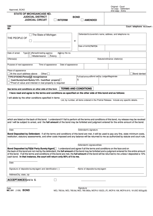 Michigan Civil Court Forms Civil Form 2023