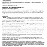 Michigan Civil Service Commission Job Specification Corrections