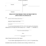 Request For Production Of Documents And Notice To Produce DocsLib