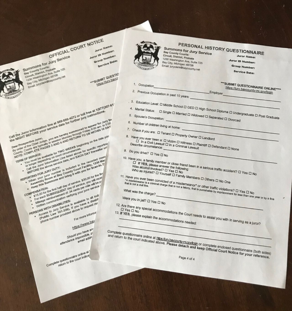 Bay County Has A New Tracking System For Those Called To Jury Duty 
