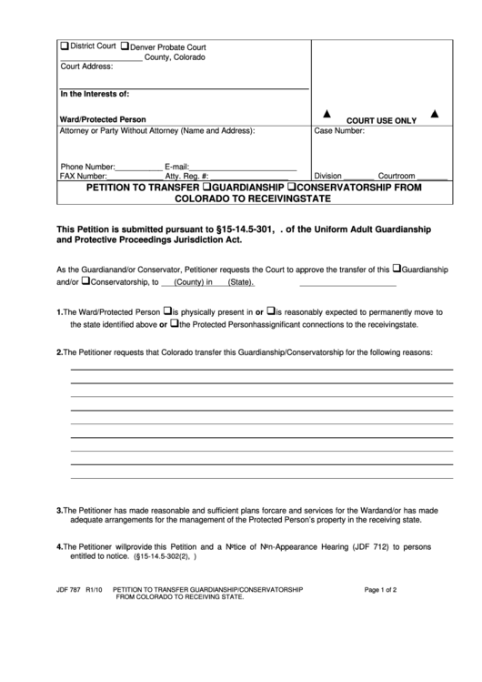 Colorado Free Printable Court Forms Printable Forms Free Online