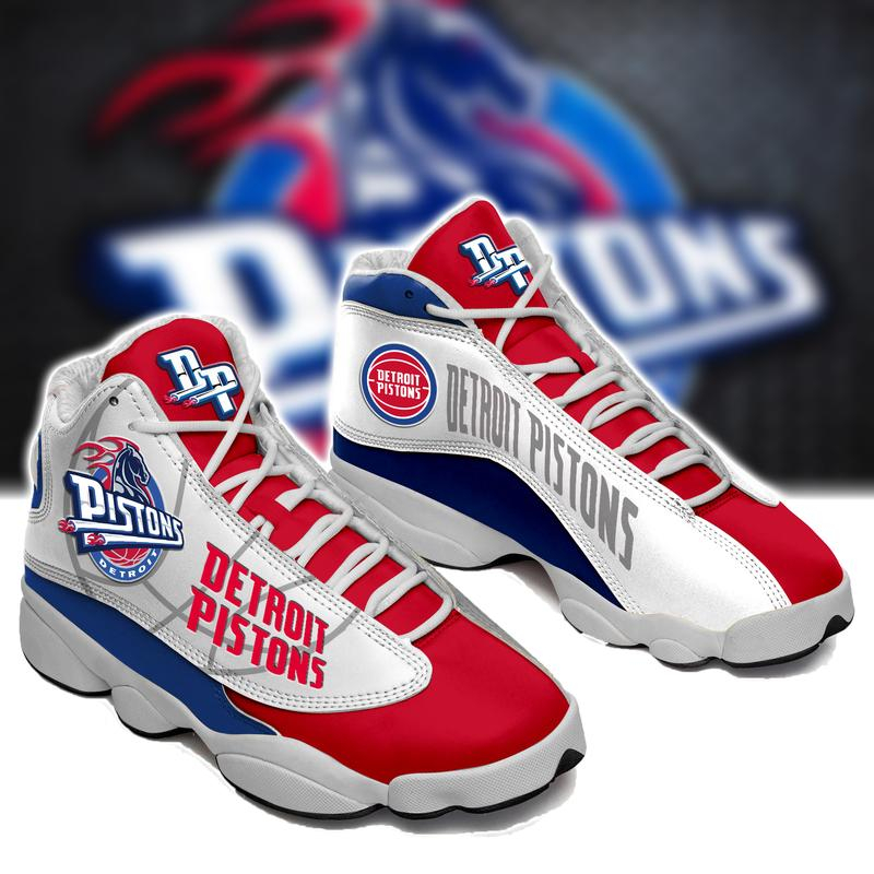 Detroit Pistons Form Air Jordan 13 Basketball Sneakers Sport Shoes Full