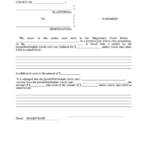 Judgement Magistrate S Court State Of South Carolina Printable Pdf