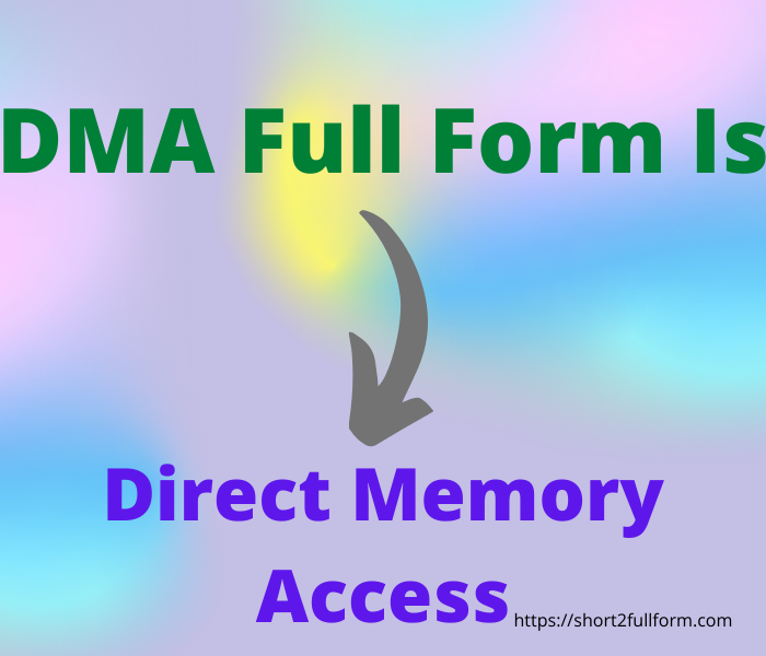 What Is The Full Form Of DMA DMA Full Form