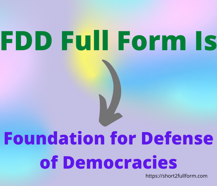 What Is The Full Form Of FDD FDD Full Form